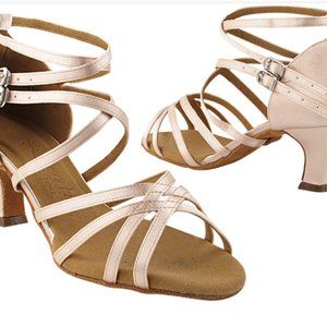 Latin, Ballroom Dance, Wedding, Prom Shoes - Ivory